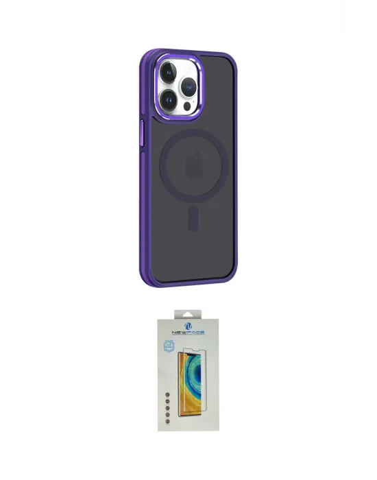 ieg™ iPhone 14 Pro Max Kılıf Yörünge Klasik - Siyah Polymer Nano Ekran Koruyucu