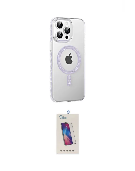 ieg™ iPhone 14 Pro Max Kılıf Yörünge Koleksiyonu - Siyah Joko 5D Cam