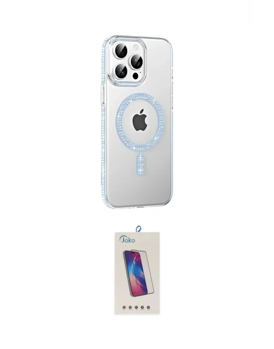 ieg™ iPhone 14 Pro Max Kılıf Yörünge Koleksiyonu - Siyah Joko 5D Cam