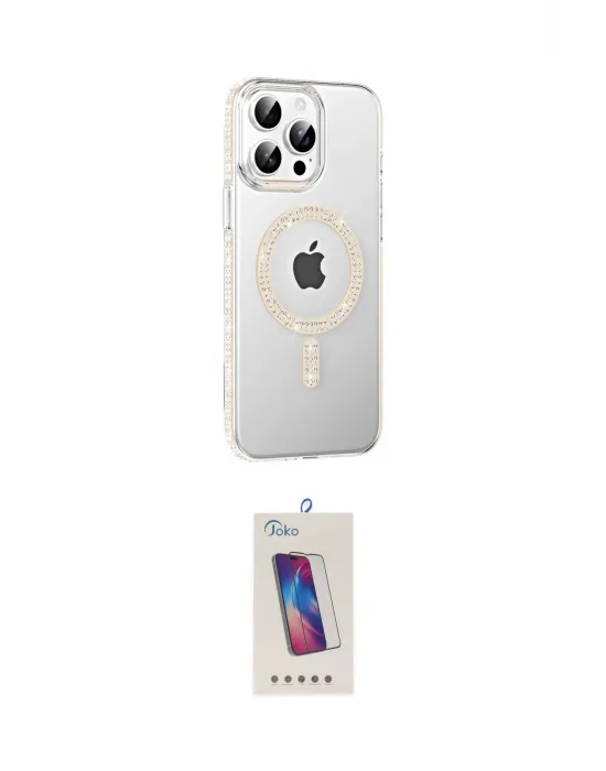 ieg™ iPhone 14 Pro Max Kılıf Yörünge Koleksiyonu - Siyah Joko 5D Cam