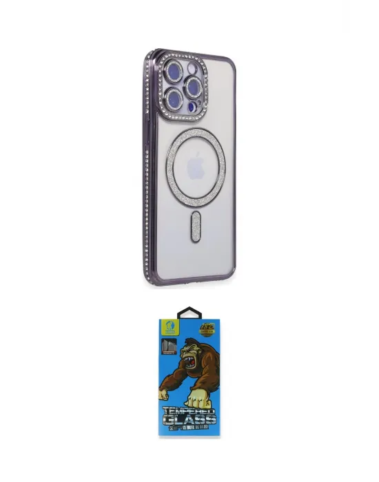 ieg™ iPhone 14 Pro Max Kılıf Zirve Doku Prime - Siyah 18D Cam Ekran Koruyucu