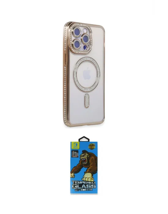 ieg™ iPhone 14 Pro Max Kılıf Zirve Doku Prime - Siyah 18D Cam Ekran Koruyucu
