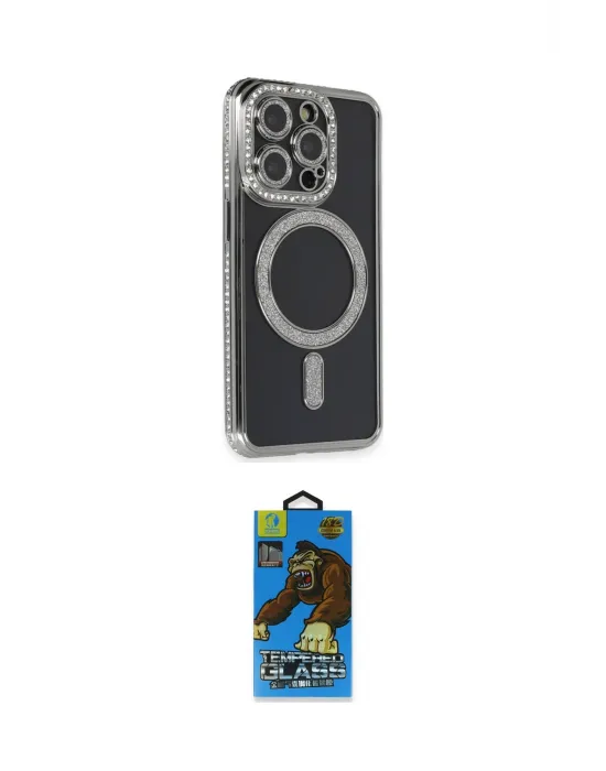 ieg™ iPhone 14 Pro Max Kılıf Zirve Doku Prime - Siyah 18D Cam Ekran Koruyucu