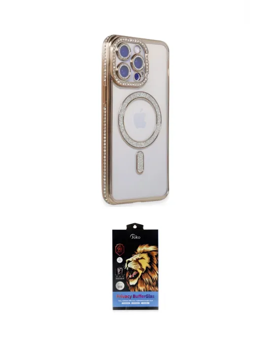ieg™ iPhone 14 Pro Max Kılıf Zirve Doku Prime - Siyah Buffer Hayalet Cam Ekran Koruyucu