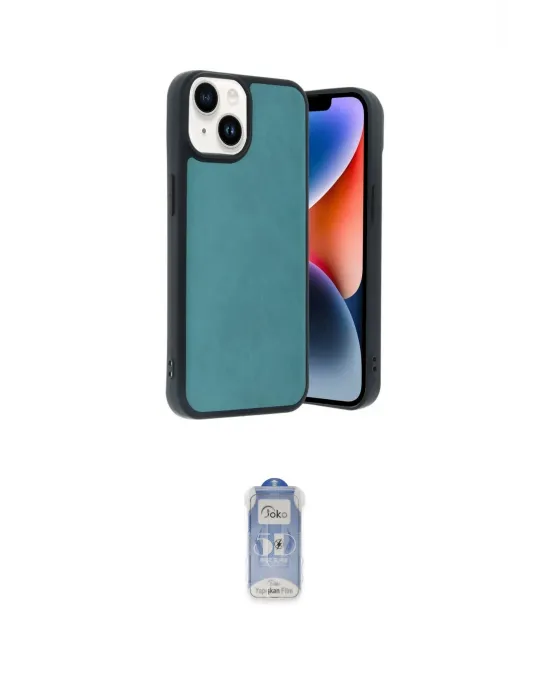 ieg™ iPhone 15 Kılıf Kıvılcım Işık Serisi - Siyah Joko Magic 5D Cam