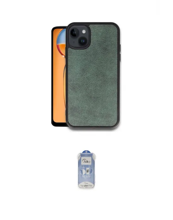 ieg™ iPhone 15 Kılıf Kıvılcım Işık Serisi - Siyah Joko Magic 5D Cam
