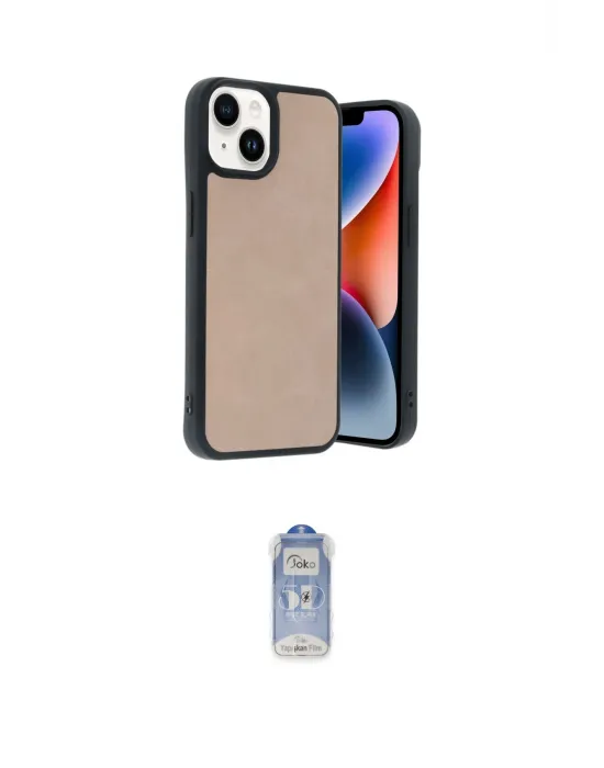 ieg™ iPhone 15 Kılıf Kıvılcım Işık Serisi - Siyah Joko Magic 5D Cam