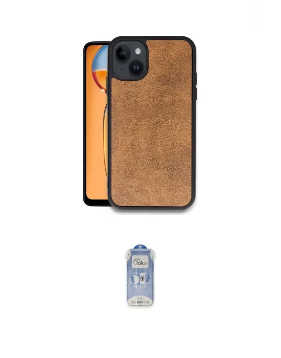 ieg™ iPhone 15 Kılıf Kıvılcım Işık Serisi - Siyah Joko Magic 5D Cam