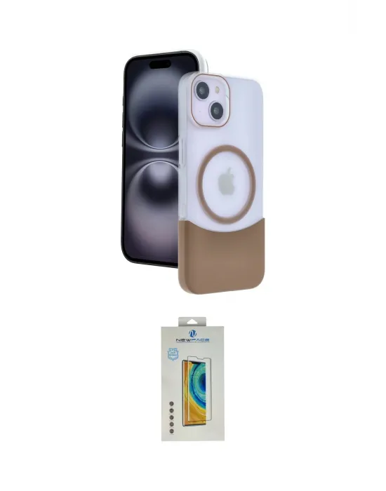 ieg™ iPhone 15 Kılıf Kozmos Form Özel Seri - Siyah Polymer Nano Ekran Koruyucu