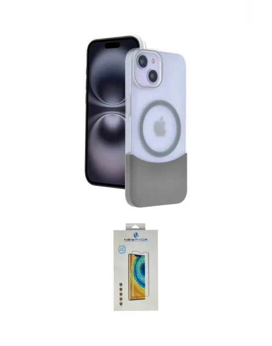ieg™ iPhone 15 Kılıf Kozmos Form Özel Seri - Siyah Polymer Nano Ekran Koruyucu