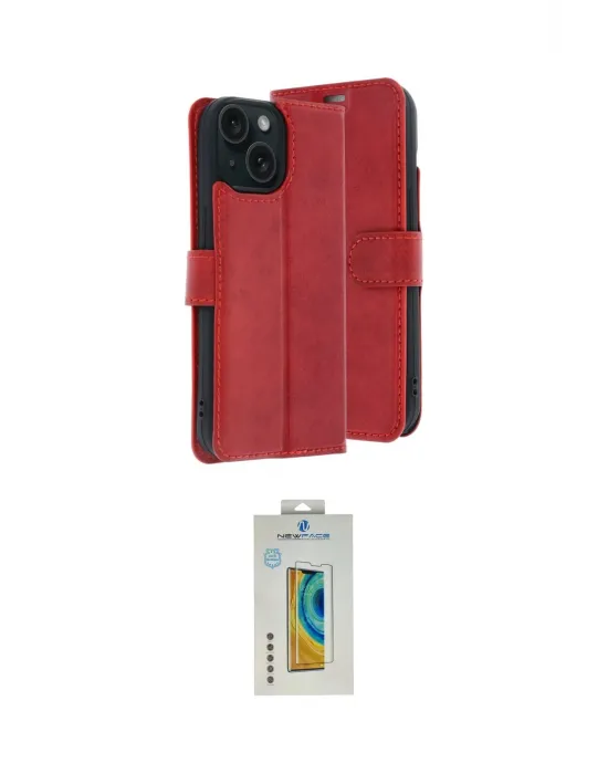 ieg™ iPhone 15 Kılıf Siluet Işık Serisi - Siyah Polymer Nano Ekran Koruyucu