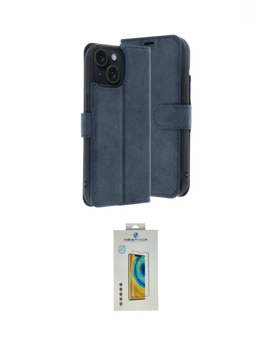 ieg™ iPhone 15 Kılıf Siluet Işık Serisi - Siyah Polymer Nano Ekran Koruyucu