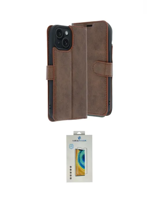 ieg™ iPhone 15 Kılıf Siluet Işık Serisi - Siyah Polymer Nano Ekran Koruyucu