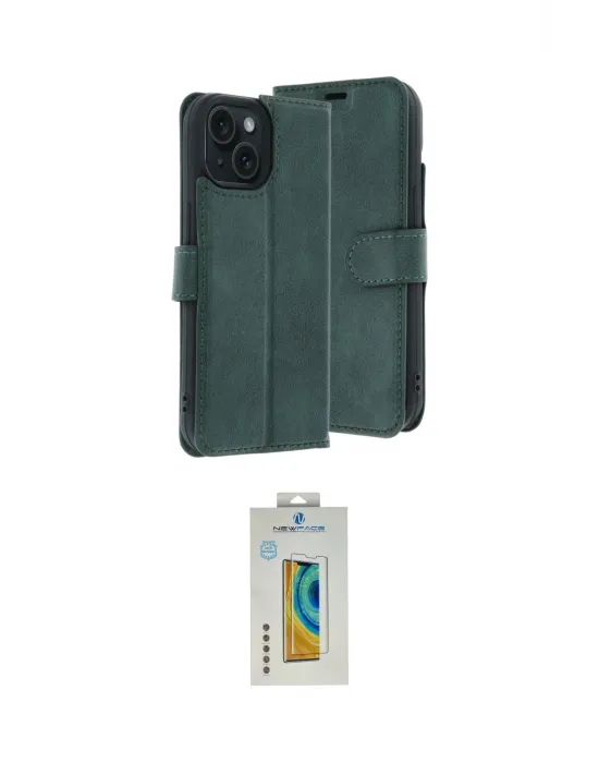 ieg™ iPhone 15 Kılıf Siluet Işık Serisi - Siyah Polymer Nano Ekran Koruyucu