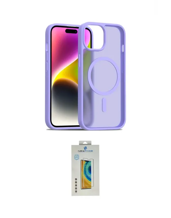 ieg™ iPhone 15 Kılıf Siluet Minimal Prime - Siyah Polymer Nano Ekran Koruyucu