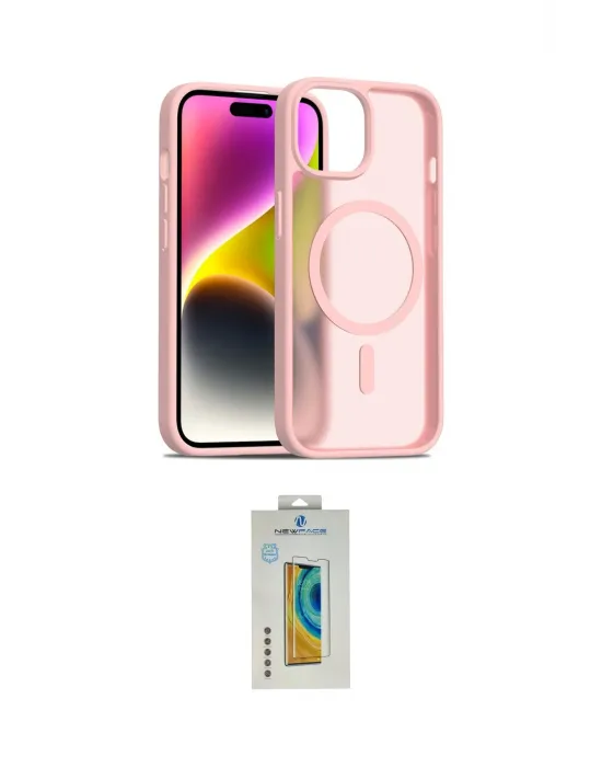 ieg™ iPhone 15 Kılıf Siluet Minimal Prime - Siyah Polymer Nano Ekran Koruyucu