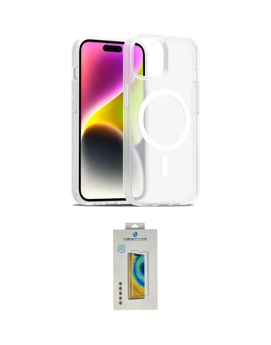 ieg™ iPhone 15 Kılıf Siluet Minimal Prime - Siyah Polymer Nano Ekran Koruyucu