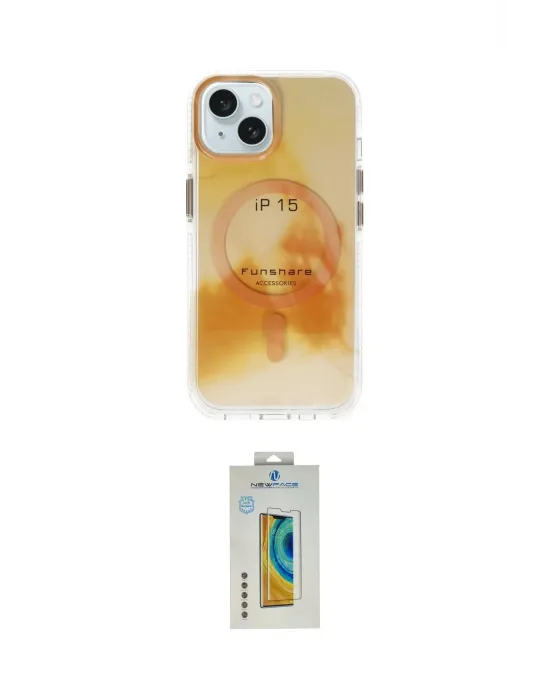 ieg™ iPhone 15 Kılıf Ufuk Doku Prime - Siyah Polymer Nano Ekran Koruyucu