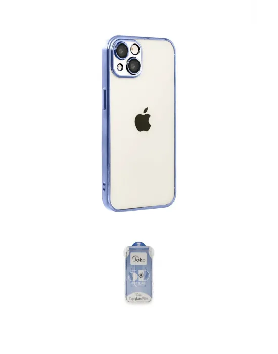 ieg™ iPhone 15 Kılıf Vadi Minimal - Siyah Joko Magic 5D Cam