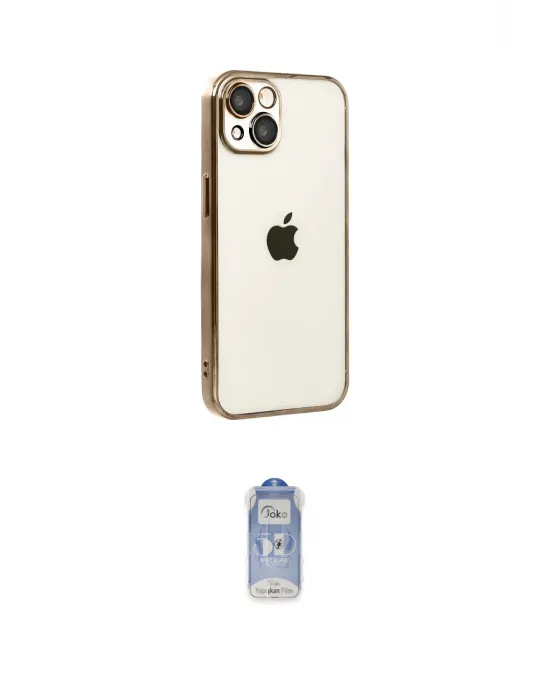 ieg™ iPhone 15 Kılıf Vadi Minimal - Siyah Joko Magic 5D Cam