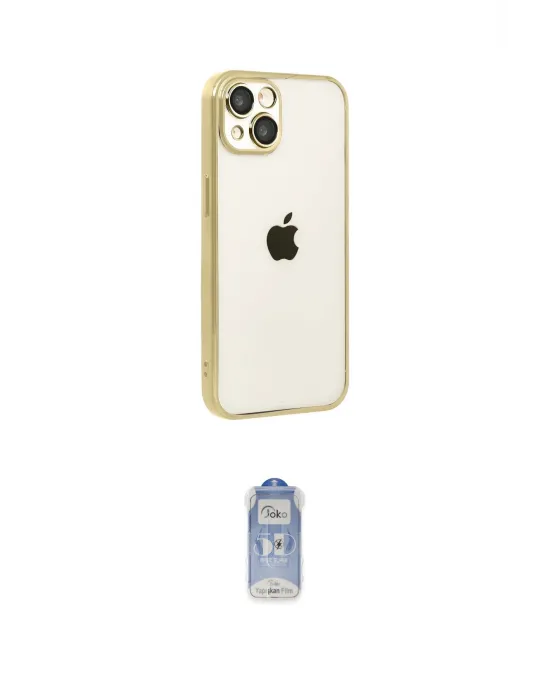 ieg™ iPhone 15 Kılıf Vadi Minimal - Siyah Joko Magic 5D Cam