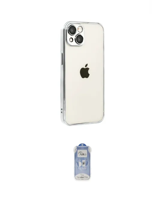 ieg™ iPhone 15 Kılıf Vadi Minimal - Siyah Joko Magic 5D Cam