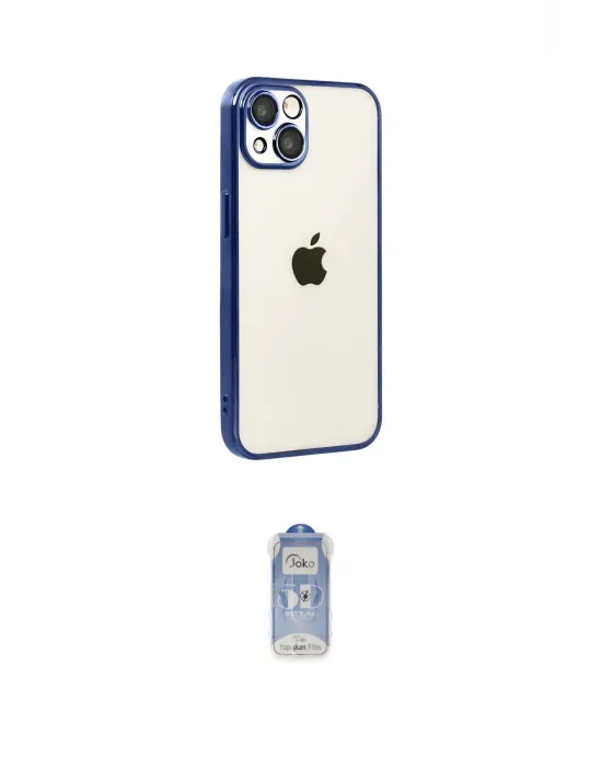ieg™ iPhone 15 Kılıf Vadi Minimal - Siyah Joko Magic 5D Cam