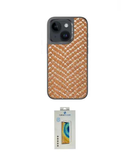 ieg™ iPhone 15 Kılıf Vadi Özel Seri - Siyah Polymer Nano Ekran Koruyucu