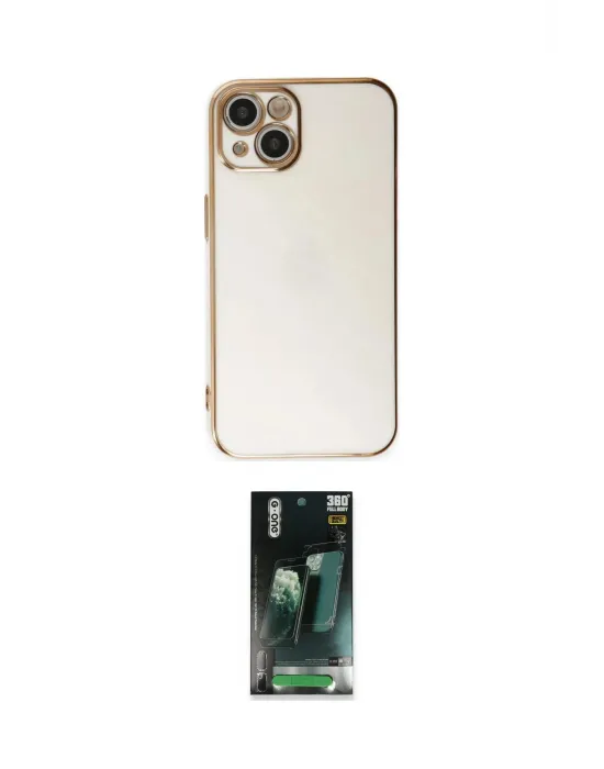 ieg™ iPhone 15 Kılıf Yankı Serisi - Siyah 360 Mat Full Body Arka Koruyucu
