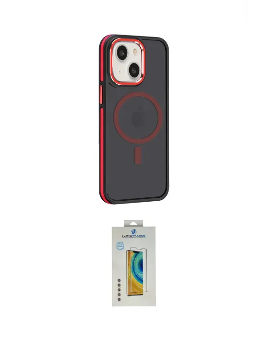 ieg™ iPhone 15 Kılıf Yörünge Klasik - Siyah Polymer Nano Ekran Koruyucu