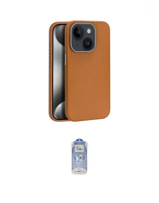 ieg™ iPhone 15 Kılıf Zirve Modern Prime - Siyah Joko Magic 5D Cam