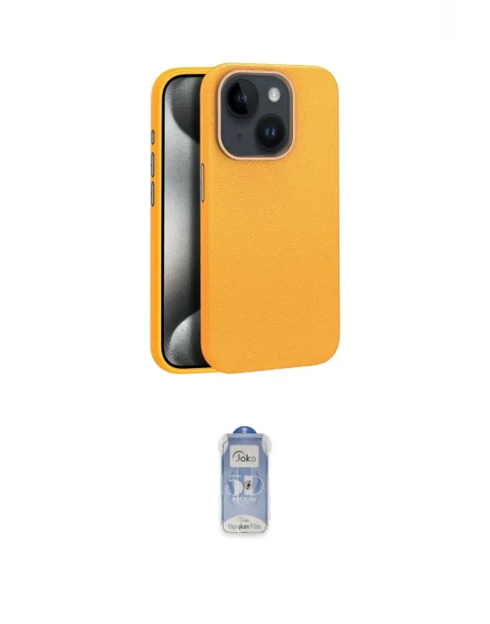 ieg™ iPhone 15 Kılıf Zirve Modern Prime - Siyah Joko Magic 5D Cam