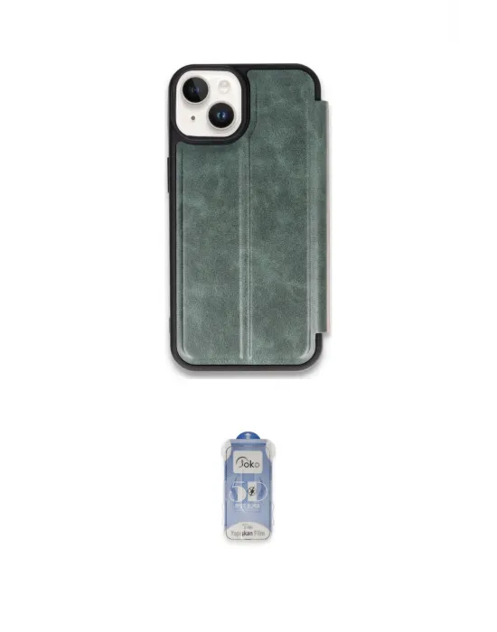 ieg™ iPhone 15 Kılıf Zirve Yansıma Serisi - Siyah Joko Magic 5D Cam