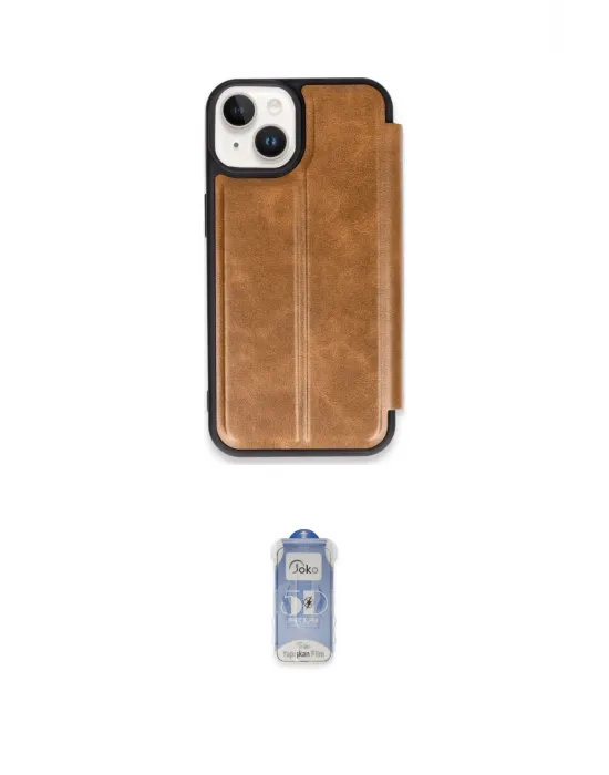 ieg™ iPhone 15 Kılıf Zirve Yansıma Serisi - Siyah Joko Magic 5D Cam