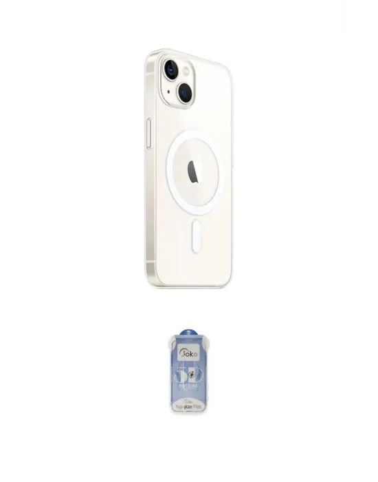 ieg™ iPhone 15 Plus Kılıf Ahenk Yansıma Prime - Siyah Joko Magic 5D Cam