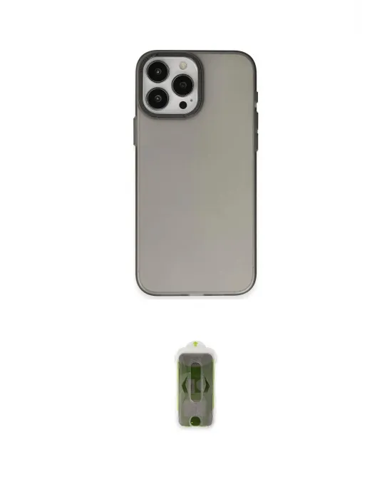 ieg™ iPhone 15 Pro Kılıf Ahenk Çizgi Prime - Siyah Joko Magic 5D Hayalet Cam