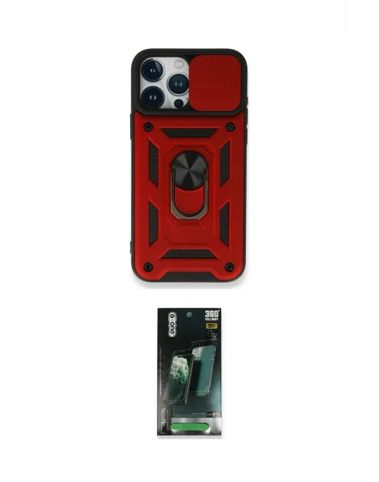 ieg™ iPhone 15 Pro Kılıf Ahenk Klasik - Şeffaf 360 Full Body Arka Koruyucu