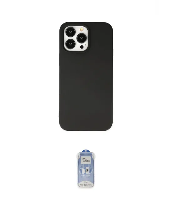ieg™ iPhone 15 Pro Kılıf Ahenk Serisi - Siyah Joko Magic 5D Cam