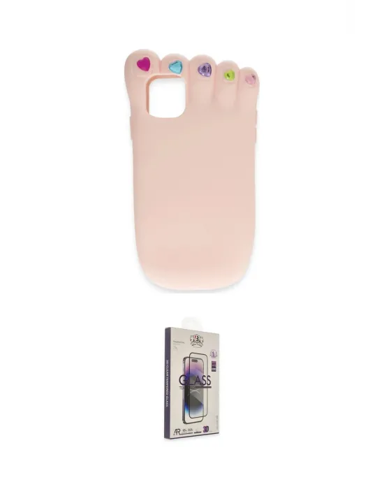 ieg™ iPhone 15 Pro Kılıf Akış Yansıma - Siyah Bilvis 3D Cam Ekran Koruyucu