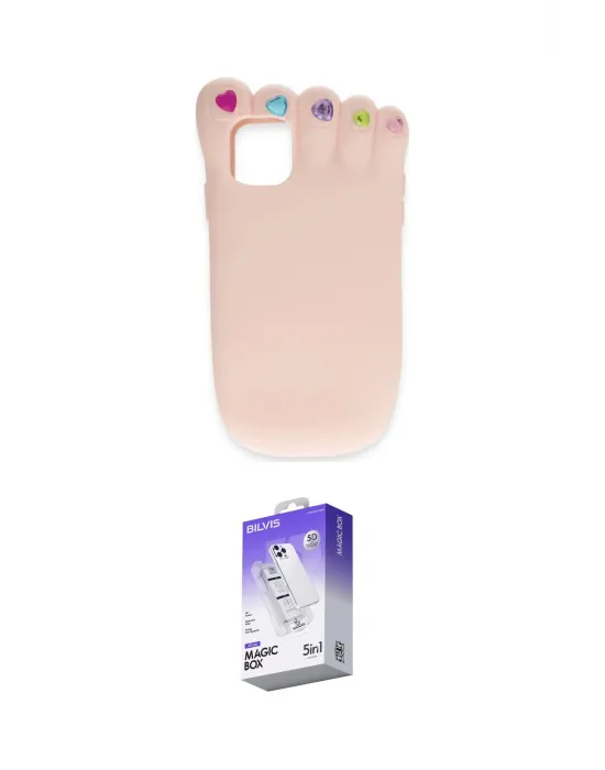 ieg™ iPhone 15 Pro Kılıf Akış Yansıma - Siyah Bilvis 5in1 3D Magic Cam Ekran Koruyucu