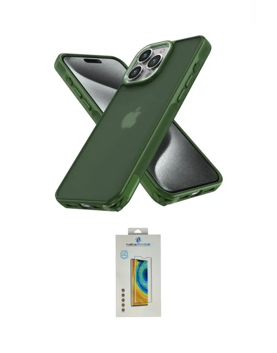 ieg™ iPhone 15 Pro Kılıf Atlas Form - Siyah Polymer Nano Ekran Koruyucu