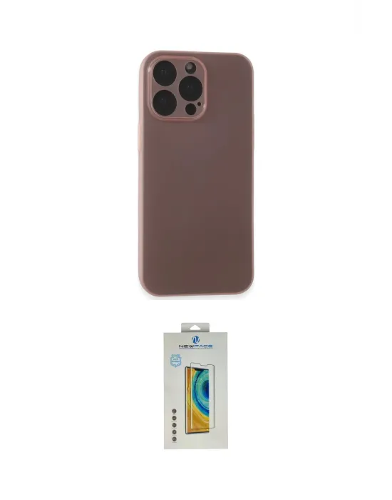 ieg™ iPhone 15 Pro Kılıf Atlas Minimal Prime - Siyah Polymer Nano Ekran Koruyucu