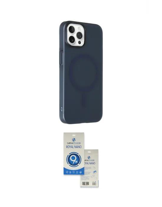 ieg™ iPhone 15 Pro Kılıf Çekirdek Modern Prime - Şeffaf Royal Nano Ekran Koruyucu