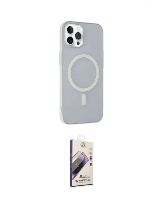 ieg™ iPhone 15 Pro Kılıf Çekirdek Modern Prime - Siyah Bilvis 3D Mat Cam Ekran Koruyucu