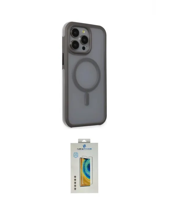ieg™ iPhone 15 Pro Kılıf Çekirdek Yansıma Prime - Siyah Polymer Nano Ekran Koruyucu