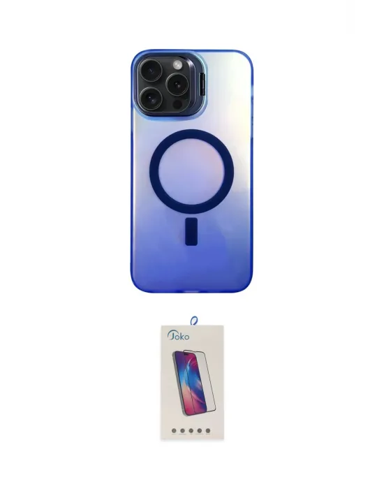 ieg™ iPhone 15 Pro Kılıf Doruk Klasik Prime - Siyah Joko 5D Cam