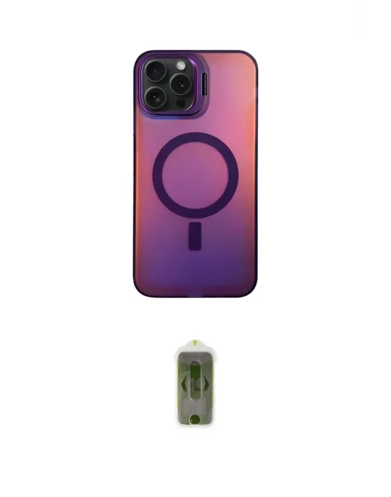 ieg™ iPhone 15 Pro Kılıf Doruk Klasik Prime - Siyah Joko Magic 5D Hayalet Cam