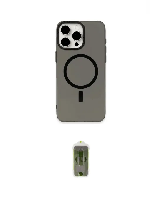 ieg™ iPhone 15 Pro Kılıf Eksen Işık Prime - Siyah Joko Magic 5D Hayalet Cam