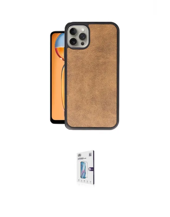 ieg™ iPhone 15 Pro Kılıf Kıvılcım Işık Serisi - Siyah Bilvis 0.18mm Plus Cam Ekran Koruyucu