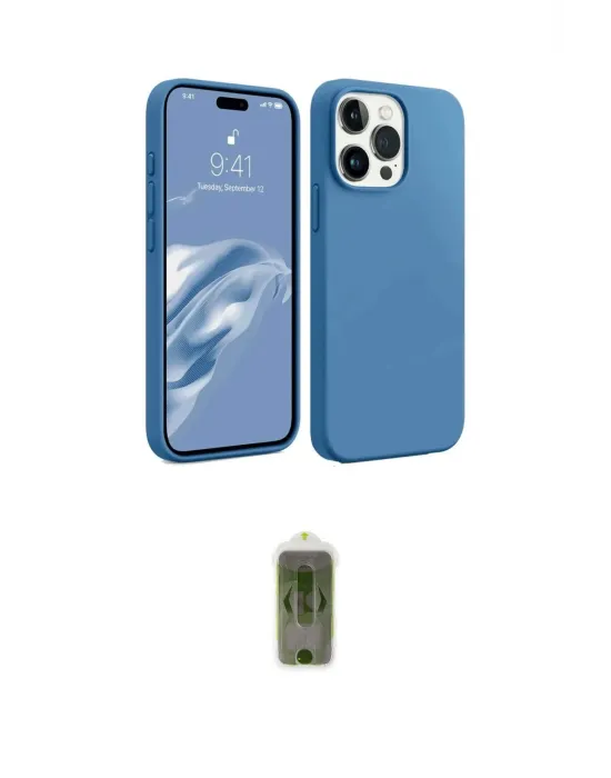 ieg™ iPhone 15 Pro Kılıf Kozmos Yansıma Özel Seri - Siyah Joko Magic 5D Hayalet Cam